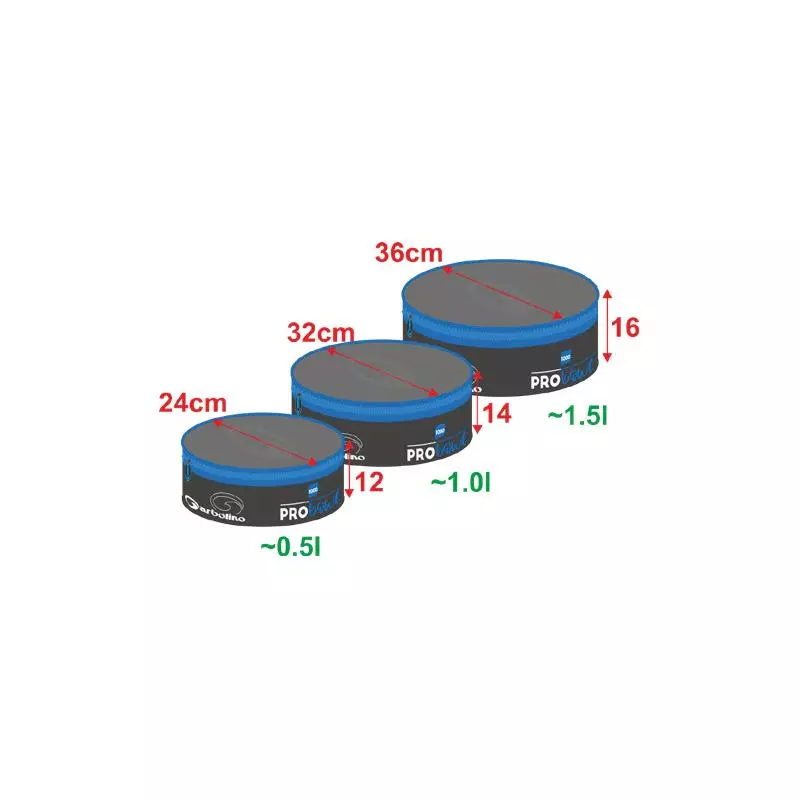 SET SAC À APPÂTS GARBOLINO EVA PRO BOWL CLOSED – Bild 2